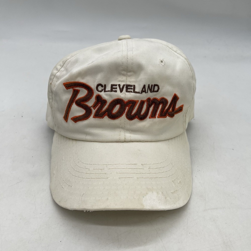 Vintage 1990s Cleveland Browns Script Snapback Hat Sports Specialties Twill OSFA